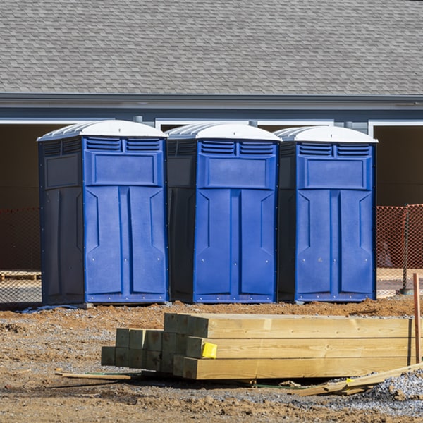 what is the cost difference between standard and deluxe portable toilet rentals in Donaldson Pennsylvania